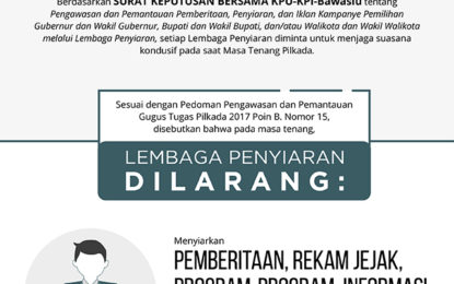 KPI: TV dan Radio Dilarang Siarkan Iklan Kampanye dan Hasil Survei di Masa Tenang