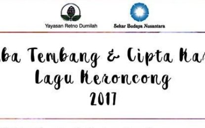 Lomba Tembang dan Cipta Karya Lagu Keroncong ke-4