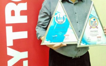 Refrigerator dan Household Polytron Raih Penghargaan di Social Media  dan Digital Marketing Award 2017