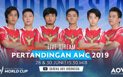 Hari Ini Live Streaming Pertandingan Tim Indonesia vs Chinese Taipei di Babak Grup AOV World Cup 2019