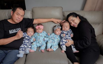 Empat Bayi Kembar Anugerah Terindah Pasangan Rianto dan Triani Ayuningtyas