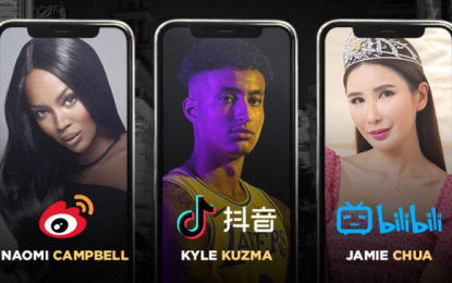 Naomi Campbell, Kyle Kuzma, dan Jamie Chua Bersama dengan Gushcloud International Bekerjasama dengan Top Platform di Cina