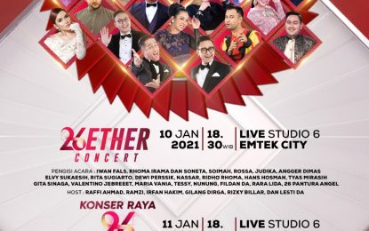 Perayaan HUT Ke-26 INDOSIAR Digelar Megah Dua Malam Berturut-Turut