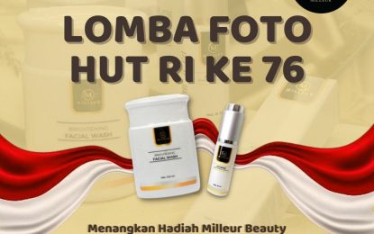 Milleur Beauty Gelar Lomba Foto Agustusan