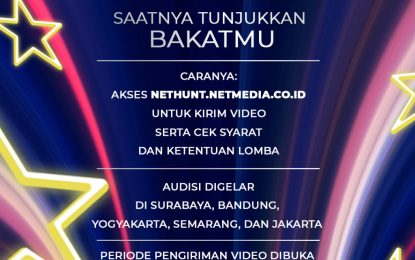 NET. Buka KESEMPATAN Talenta Berbakat Ikut NET. PRESENTER HUNT & Adu Bakat NET. TALENT HUNT