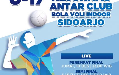 NET HADIRKAN KEJURNAS ANTAR-CLUB BOLA VOLI INDOOR U-17