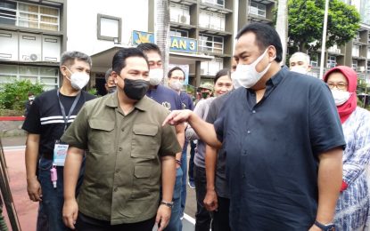 Dihadiri Erick Tohir, IKA Teladan Gelar Sentra Vaksinasi Booster
