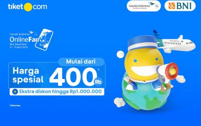 Promo Garuda Online Travel Fair Hadir di tiket.com, Harga Mulai dari Rp400 Ribuan Plus Ekstra Diskon Hingga Rp1 Juta