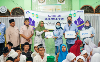 Epson Indonesia  Berbagi Kebahagiaan Bersama Anak – anak Yatim Piatu dan Dhuafa