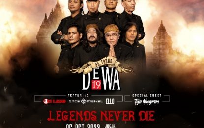 3 DEKADE – DEWA 19 Siap Mengguncang Jogja di Candi Prambanan,Sabtu, 6 Agustus 2022