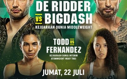 Laga “ONE 159: De Ridder vs Bigdash” Hadir di NET TV