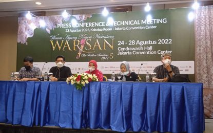 Pameran WARISAN 2022 Siap Digelar JCC, 24-28 Agustus 2022