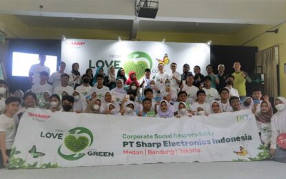 Rayakan Hari jadi ke 110 Tahun Sharp Gaungkan Kampaye Pelestarian Lingkungan ke Siswa Sekolah