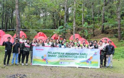 Sharp Greenerator -Komunitas Anak Muda Binaan Sharp Indonesia – Melantik Anggota Baru