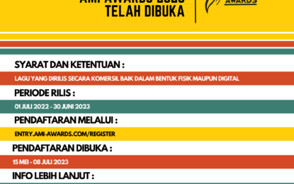 Pendaftaran Lagu Melalui Online 26TH AMI AWARDS 2023 Dibuka! Yuk, Daftar!