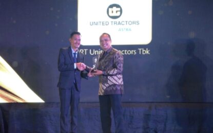 Berkomitmen Implementasikan ESG,Agincourt Resources dan United Tractors Raih Penghargaan TrenAsia ESG Award 2023