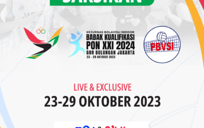 MOJI Tayangkan Babak Kualifikasi Pra PON XXI 2024 Cabor VOLI&nbsp;