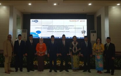 Ketua Dewan Pengawas Televisi Republik Indonesia Melantik Lima Direktur LPP TVRI Periode 2023-2028