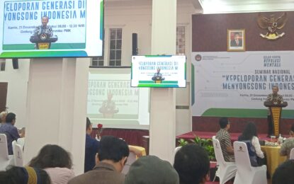 KEMENTERIAN Koordinator Bidang Pembangunan Manusia dan Kebudayaan (Kemenko PMK) Menggelar Seminar Nasional Gelar Karya Revolusi Mental 2023 Bertajuk Kepeloporan Generasi Digital Menyongsong Indonesia Maju