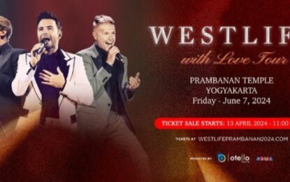 Westlife With Love Tour 2024 Siap Digelar di Candi Prambanan
