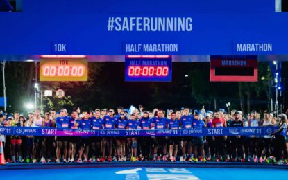 42.000 PELARI BIRU BERKERINGAT Ikuti POCARI SWEAT RUN INDONESIA 2024