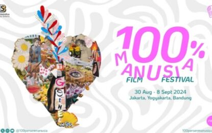 FESTIVAL FILM 100% MANUSIA 2024MEMUTAR FILM BERTEMA KEBERSAMAAN