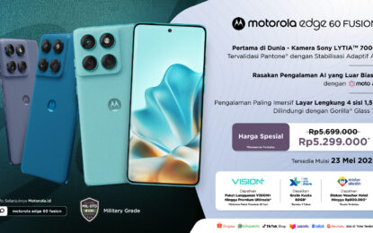 Masuki #gueedgy. motorola edge 60 FUSION Mulai Dijual Hari Ini!