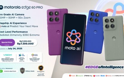 Motorola edge 60 pro Hadir di Indonesia, dengan Layar quad-curved Paling Imersif di Dunia, Sistem quad-camera kelas pro, dan Fitur moto ai yang mumpuni