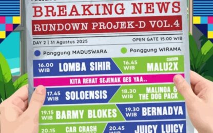 Menuju 20.000 Penonton, PROJEK-D VOL.4 Umumkan Lengkap!