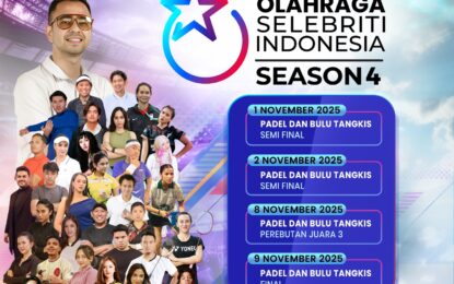 “TURNAMEN OLAHARGA SELEBRITI INDONESIA (TOSI) SEASON 4” SIAP BERGULIR