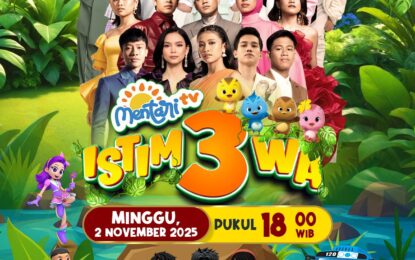 SEMARAK PERAYAAN HUT ”MENTARITV ISTIM3WA” DENGAN AKSI LUCU ABANG L BERSAMA PAPA BILLAR & BUNDA LESTI SERTA MASKOT-MASKOT KARTUN FAVORIT MENTARITV