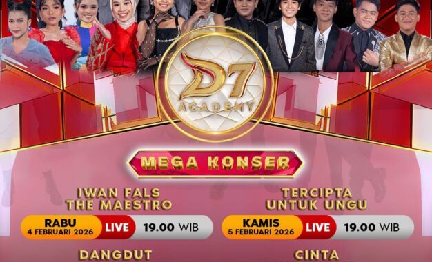 INDOSIAR MENGHADIRKAN RANGKAIAN KONSER SPESIAL BERTABUR BINTANG DALAM “D’ACADEMY 7 MEGA KONSER”
