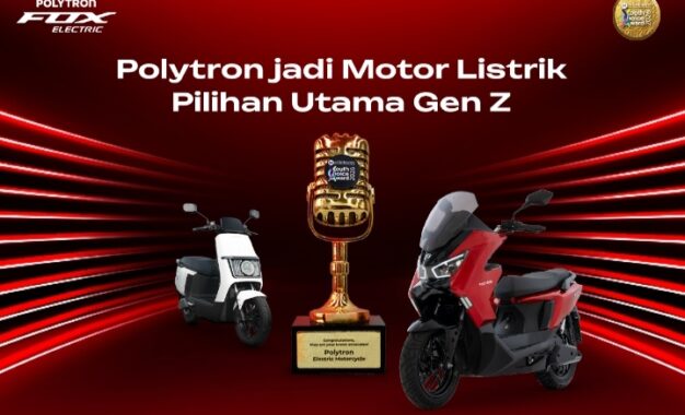 Polytron Raih Penghargaan Merek Motor Listrik Favorit Gen Z di tahun 2026