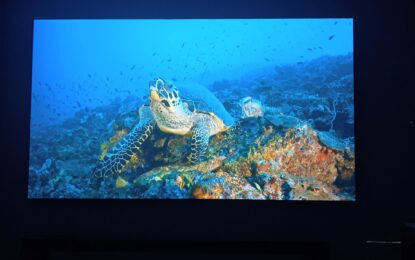 Layar Portabel Motorized Any-Linx 120 inch Sajikan Fleksibilitas Portabel dan Performa Optik Yang Apik