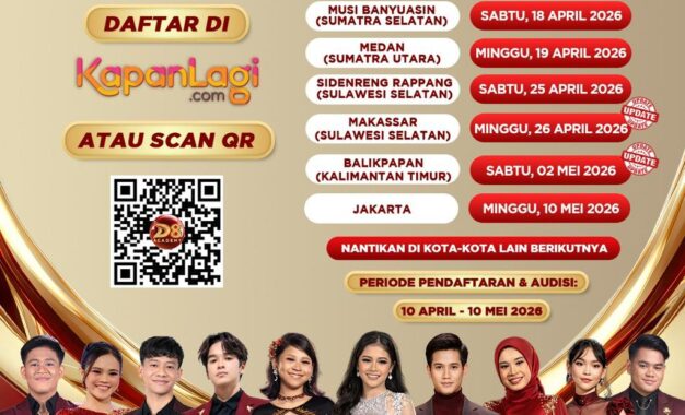 AUDISI TERBUKA DAN TERBESAR “D’ACADEMY 8” SEGERA SAMBANGI BERBAGAI KOTA DI INDONESIA