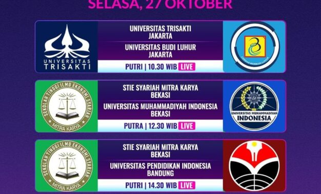 LIGA VOLI MAHASISWA 2026” MASUKI SERI TERAKHIR DI JAKARTA, TAYANG LIVE EXCLUSIVE DI MOJI